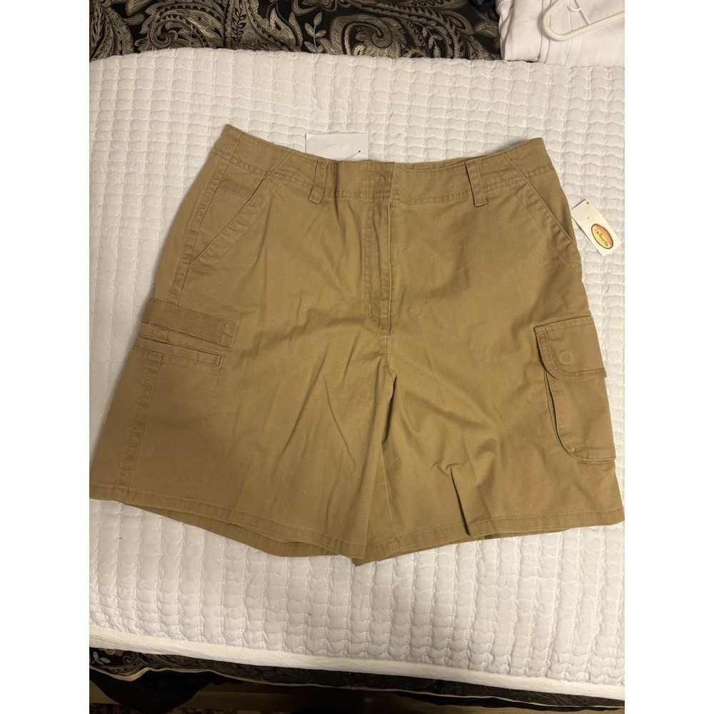 Talbots Women's Khaki Cargo Shorts, Size‎ 12, NWT,